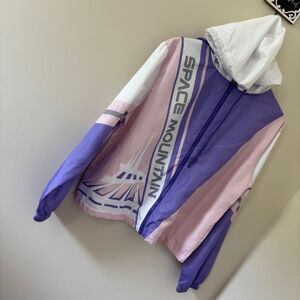 Disney Parks Space Mountain Purple & Pink Windbreaker Jacket Women's L
